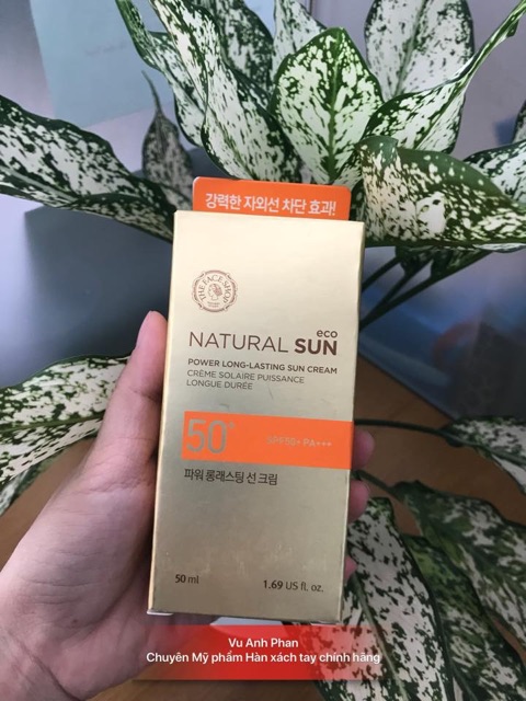 Kem Chống Nắng Đa Chức Năng NATURAL SUN ECO POWER LONG-LASTING SUN CREAM SPF50+ PA+++