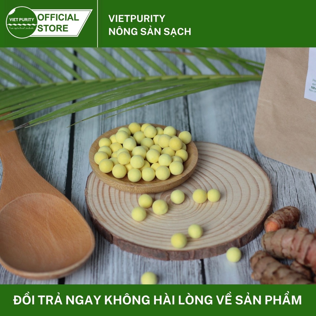 Tinh bột nghệ viên mật ong hoa cà phê nguyên chất 100g-500g Vietpurity, sản phẩm Oganic cho người bị đau dạ dày