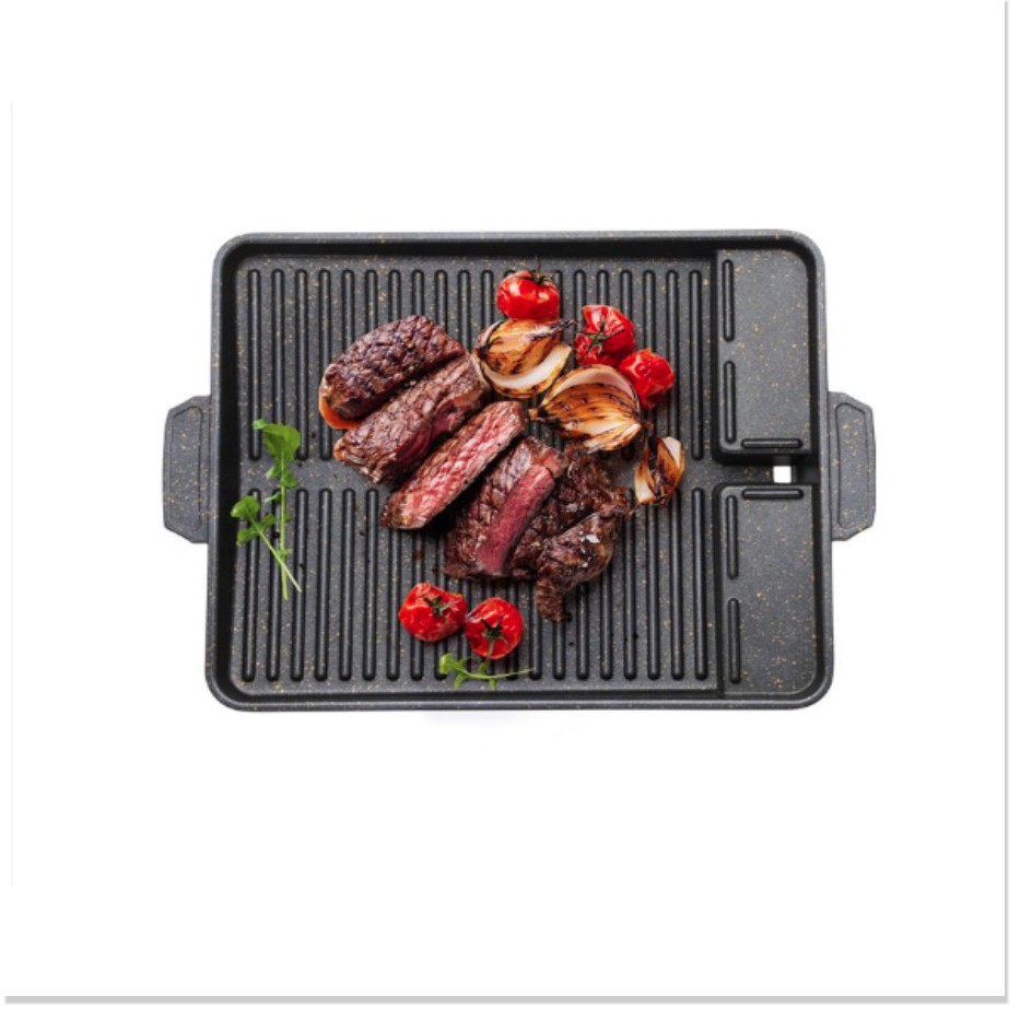 🆕 Chảo nướng bếp Ga Korean BBQ Grill Pan Meat Grill Barbeque Grill Limited