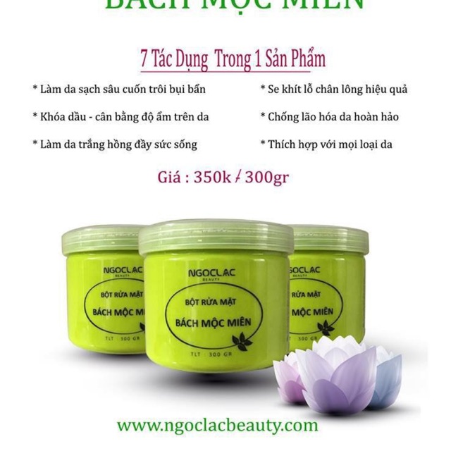 Bột rửa mặt Bách Mộc Miên