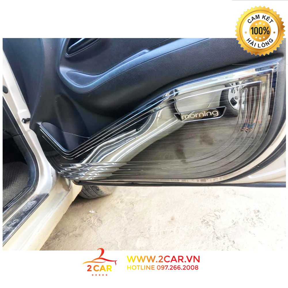 Ốp Tapli cánh cửa xe KIA Morning 2012- 2020 chất liệu Titan cao cấp