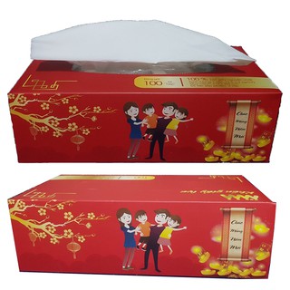 Hộp Khăn Giấy Lụa 100 Tờ MM