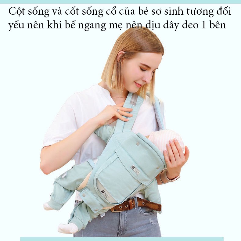 [Mẫu Mới- Giá Sỉ] Địu Em Bé Nhiều Tư Thế Và Giúp Hỗ Trợ Phòng Ngừa Tình Trạng Gù Của Bé, tạo cảm giác thỏa mái mẹ và bé