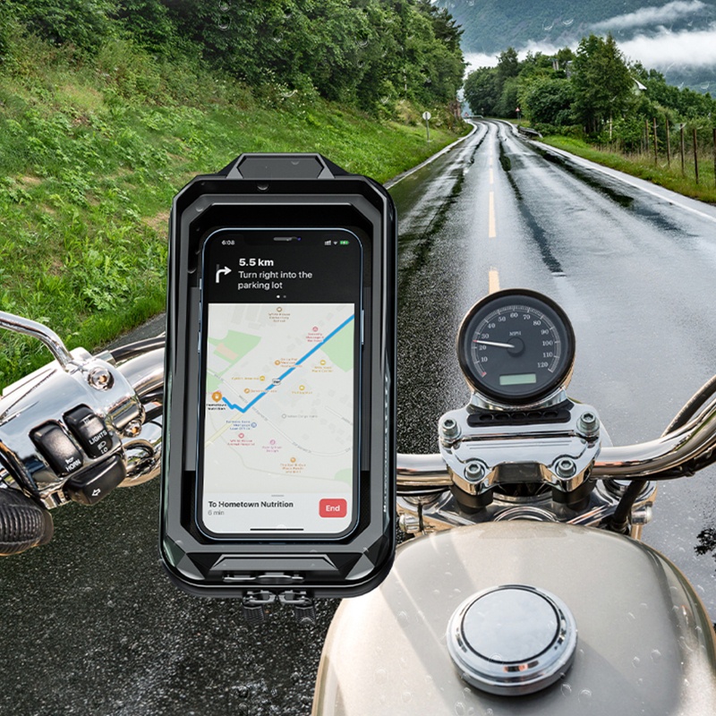 Túi Đựng Điện Thoại Gắn Tay Lái Xe Đạp Kèm Ngăn Đựng Màn Hình Cảm Ứng Siêu Bền Chống Thấm Nước Cho 4 7-7 2