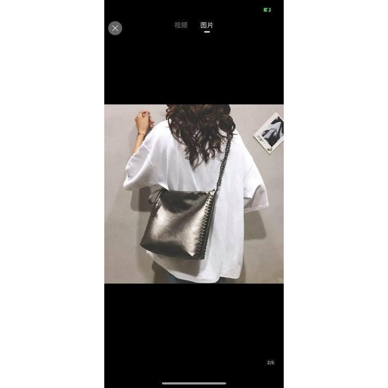 Túi Xách Viền Đinh Nữ A4 Da Mềm , Tongkhochitue | BigBuy360 - bigbuy360.vn