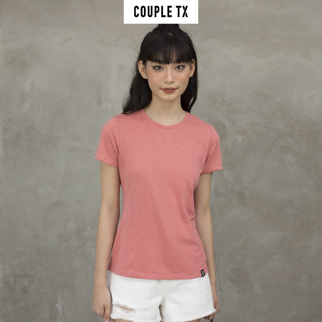 Áo Thun Nữ Cổ Tròn Single Slub Couple TX WTS 2135