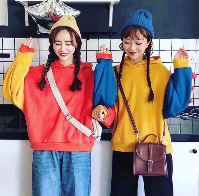 Áo hoodie khủng long phối màu NTA0919