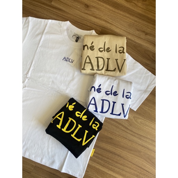 Áo thun cao cấp Hàn Quốc ADLV glossy beige basic đủ màu
