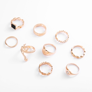 Women Bohemian Style Ring 9Pcs/Set