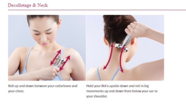 Máy massage + Đẩy tinh chất Refa Carat Ray Face and Body