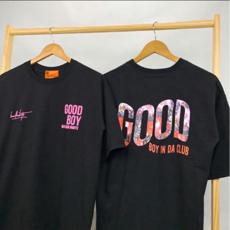 Áo thun nam nữ chính hãng Ken-Tshirt cao cấp hình good boy in da club , áo phông good boy