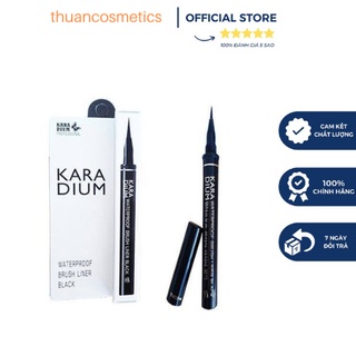 Kẻ Mắt Nước Siêu Mảnh Chống Nước Không Trôi Karadium Waterproof Brush Liner Black
