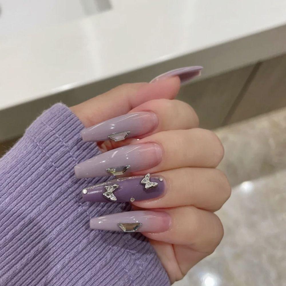 Hộp 24 Móng Tay Giả Che Phủ Toàn Diện Chất Lượng Cao