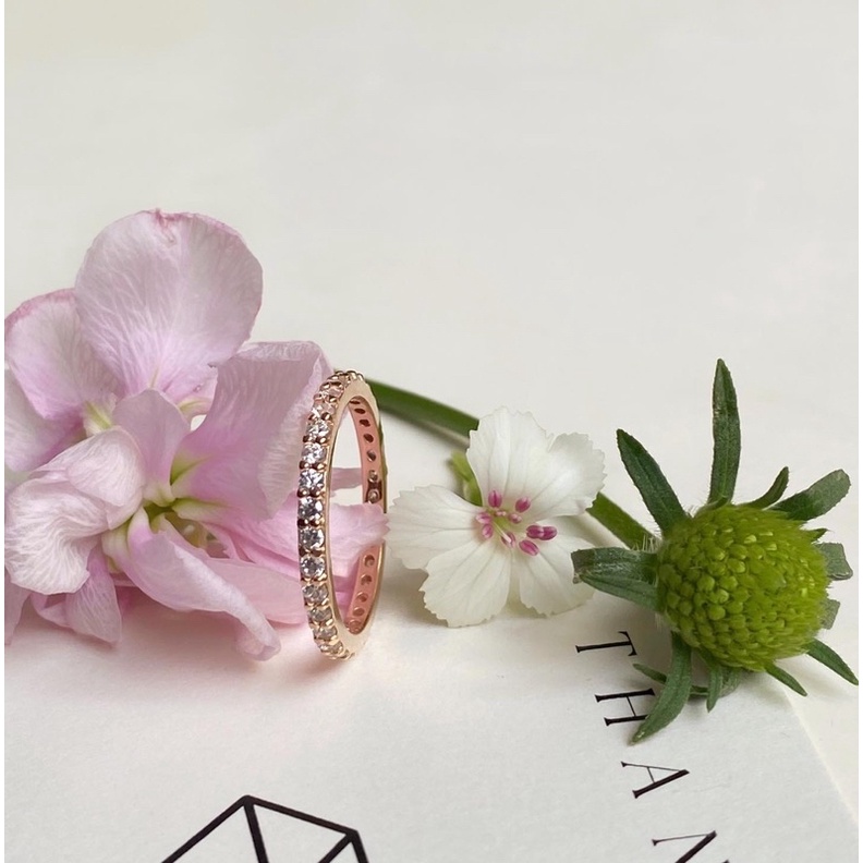 Nhẫn đá ancafe, lấp lánh, Hàn quốc, thanh lịch