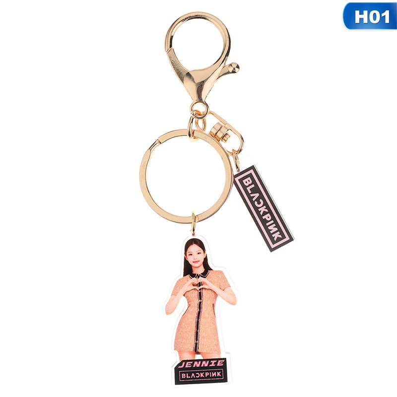 Móc khóa gắn mặt hình các thành viên nhóm nhạc Blackpink Twice Seventeen độc đáo