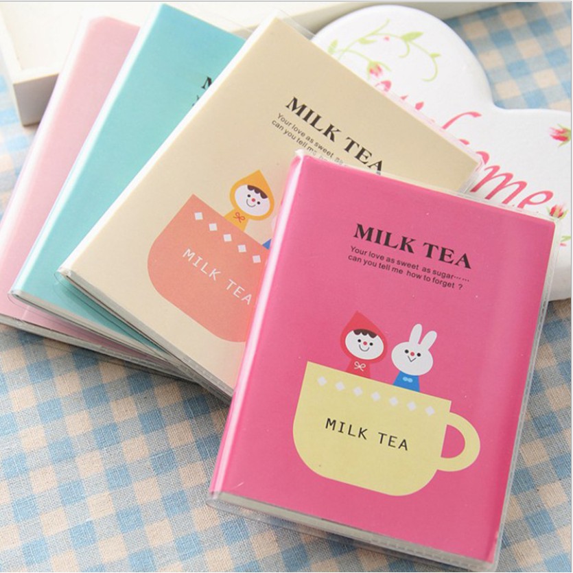 Sổ tay mini MILK TEA độc đáo - Số tay học sinh 69 tờ, sổ tay ghi nhớ