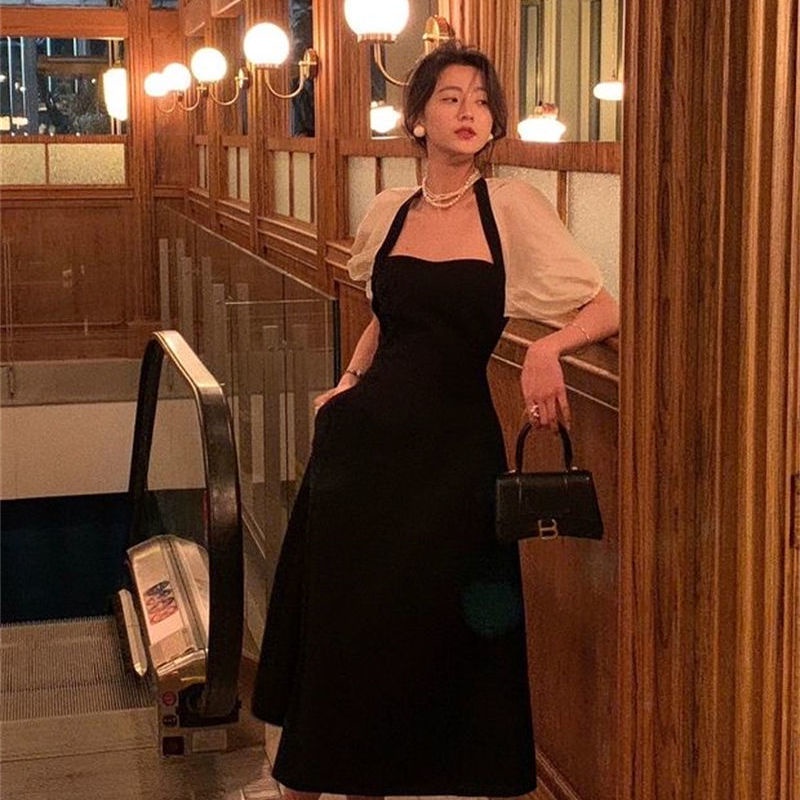Đầm Dài Cổ Vuông Phong Cách Phương Tây Thời Trang Cho Nữ váy du tiệc dáng dài váy nữ dài bigsize