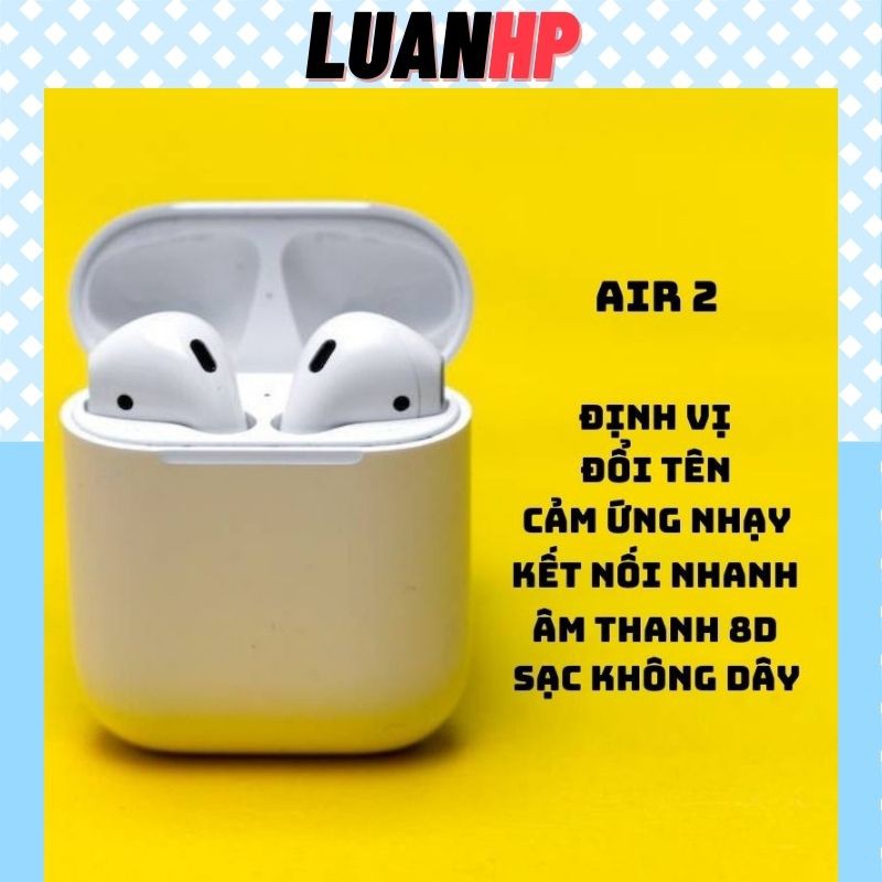 Tai Nghe Bluetooth 5.0 Thể Thao [Air 2 TWS] Tai Nghe Không Dây Wireless Dùng Trên Android iOS Máy Tính