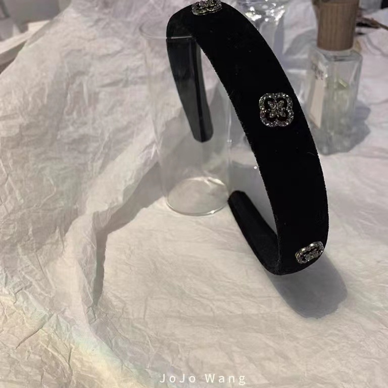 Băng Đô Cài Tóc Đính Đá Lấp Lánh Màu Sắc Đơn Giản Phong Cách Hàn Quốc Cho Nữ