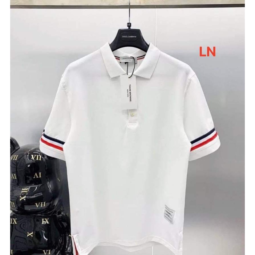 Áo polo Nam Nữ  viền tay Chất cotton su LN 407