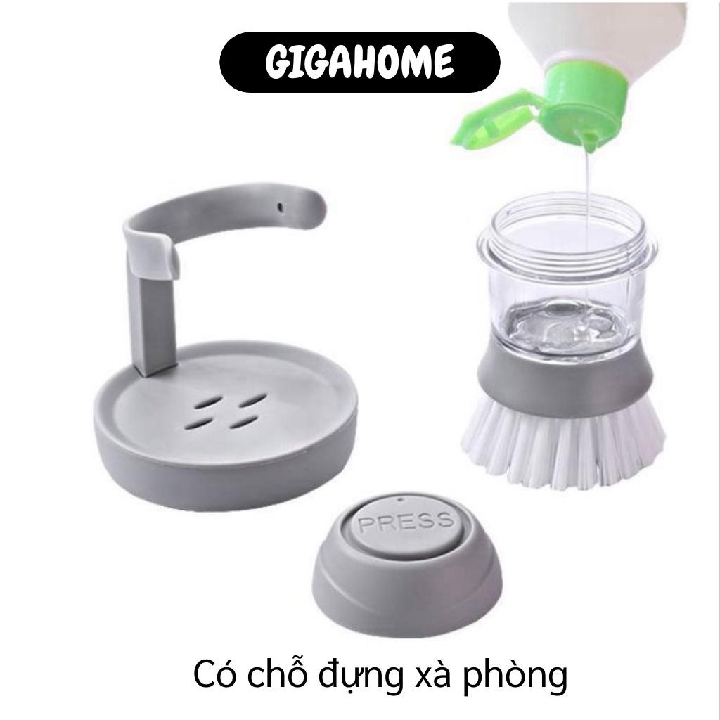 Chà Xoong GIGAHOME Dụng Cụ Chà Rửa Nhà Bếp Có Bình Đựng Xà Phòng Và Có Giá Để Ráo 8881