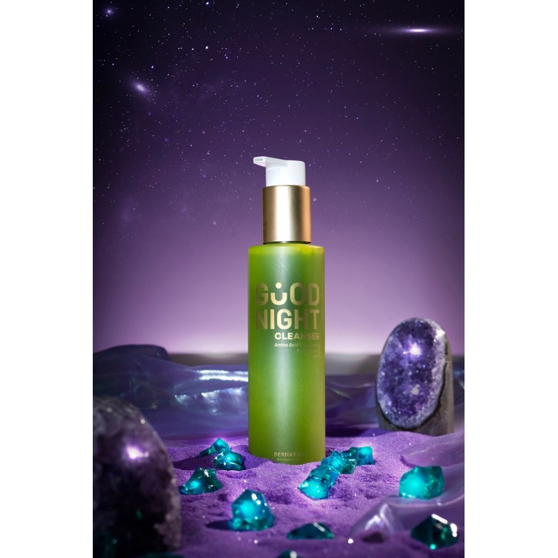 DERMARIUM GOOD NIGHT CLEANSER 140ml Gel Rửa Mặt Than Hoạt Tính