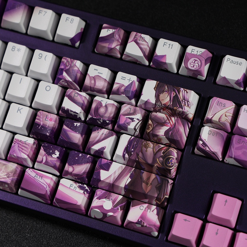 Beelzebul Keycap Cherry Profile Genshin Impact Chủ đề Anime PBT DYE-SUB Bàn phím cơ truyền ánh sáng Keycap