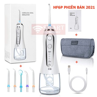 Máy tăm nước H2OFloss HF6P 2021 bản nâng cấp của HF2 , Tăm nước HF6 bản mới nhất tặng kèm túi đựng