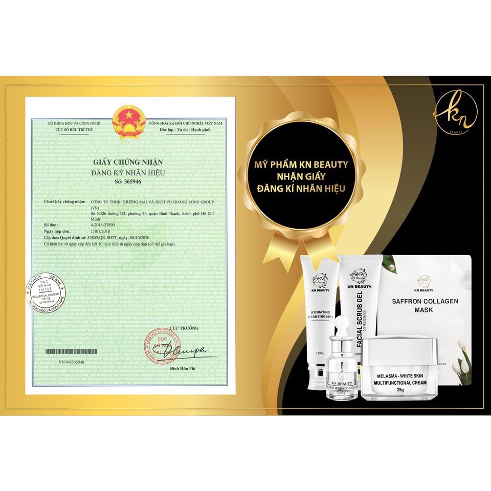 Bộ KN Beauty gồm Kem + Serum dưỡng trắng ngừa nám