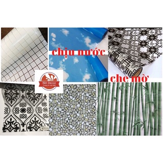 [CÓ VIDEO HƯỚNG DẪN] Decal dán kính che mờ có keo sẵn không thấm nước