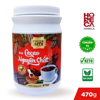 Bột cacao nguyên chất 100% không đường dùng pha chế thức uống sô cô la