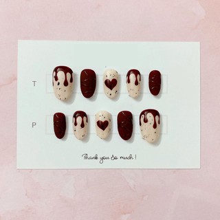 Móng giả Đô Ly cực cute- Hoạ tiết mật ong - A181