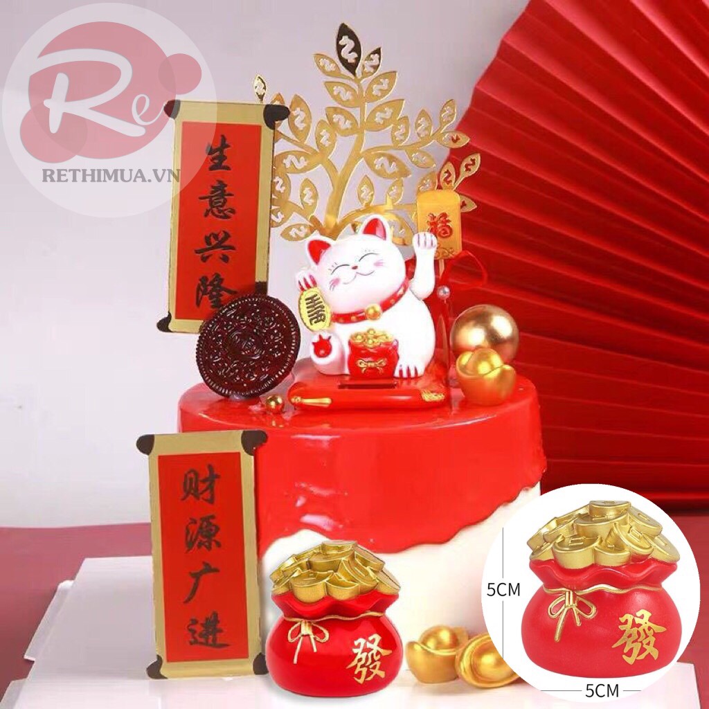 [SIÊU RẺ❤️] – Hũ Tiền Vàng - Trang trí bánh sinh nhật bánh kem