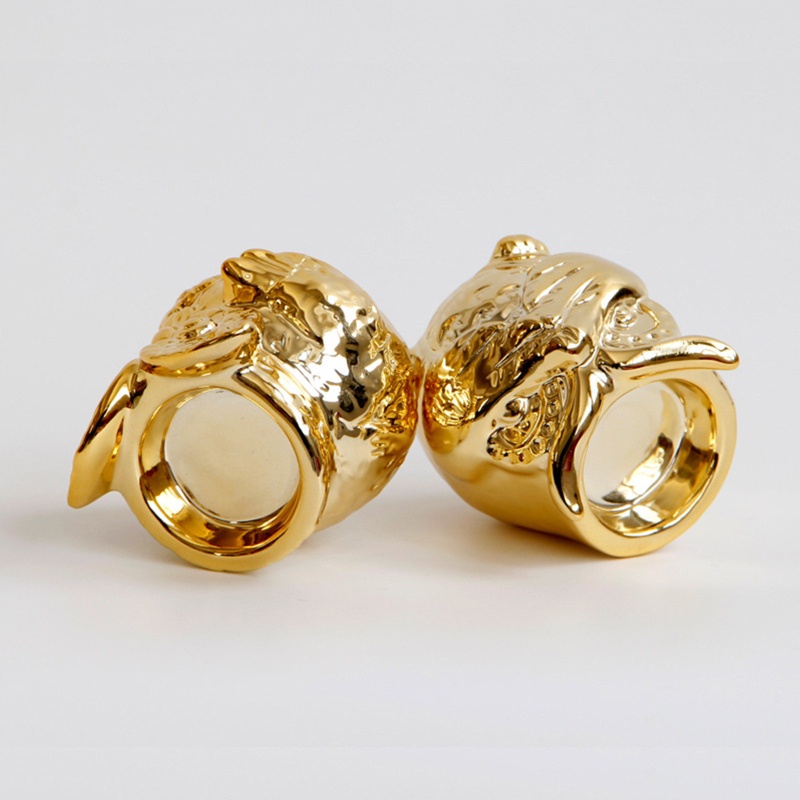 Cốc Sứ Đựng Nến Hình Cú Mèo Siêu Dễ Thương Trang Trí Bàn Tiệc Cưới