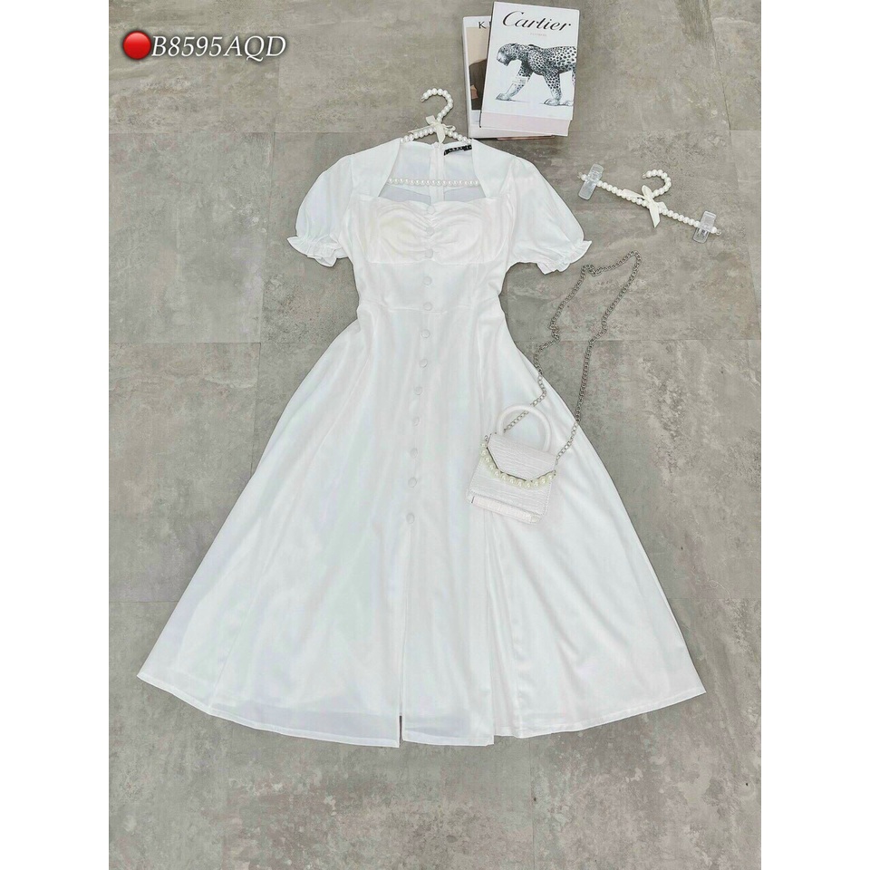 Đầm tiểu thư dáng dài, đầm công chúa đi tiệc phong cách hàn quốc cực đẹp