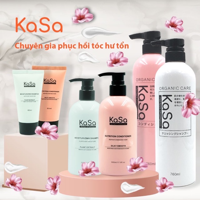 DẦU GỘI XẢ KASA NHẬT BẢN PHỤC HỒI TÓC MINI 60ML