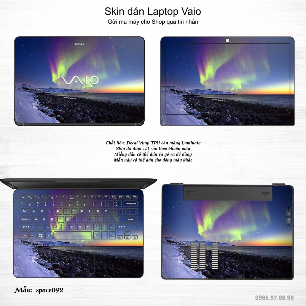 Skin dán Laptop Sony Vaio in hình không gian _nhiều mẫu 16 (inbox mã máy cho Shop)