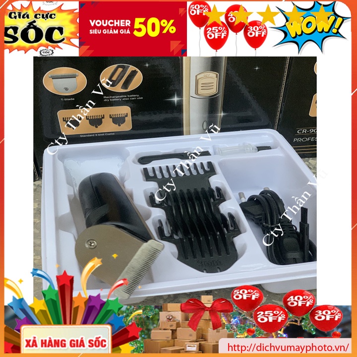 Tông đơ cắt tóc CRONIER profssional độ bền cao thích hợp cho Salon hoặc cắt tóc gia đình kholinhkienmayin