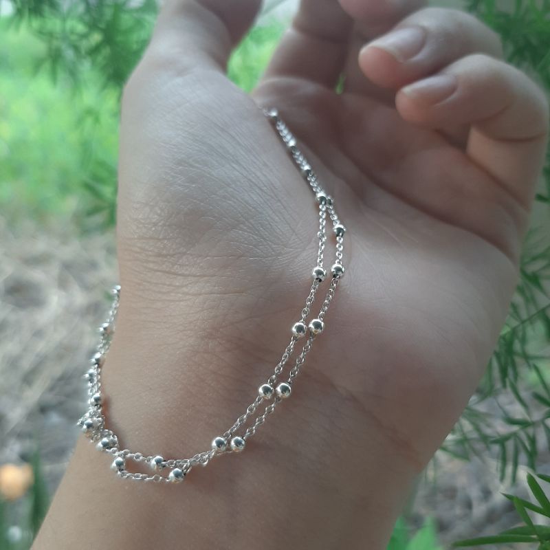 [THANH LÍ] Lắc bạc chân KAT JEWELRY chuẩn 925