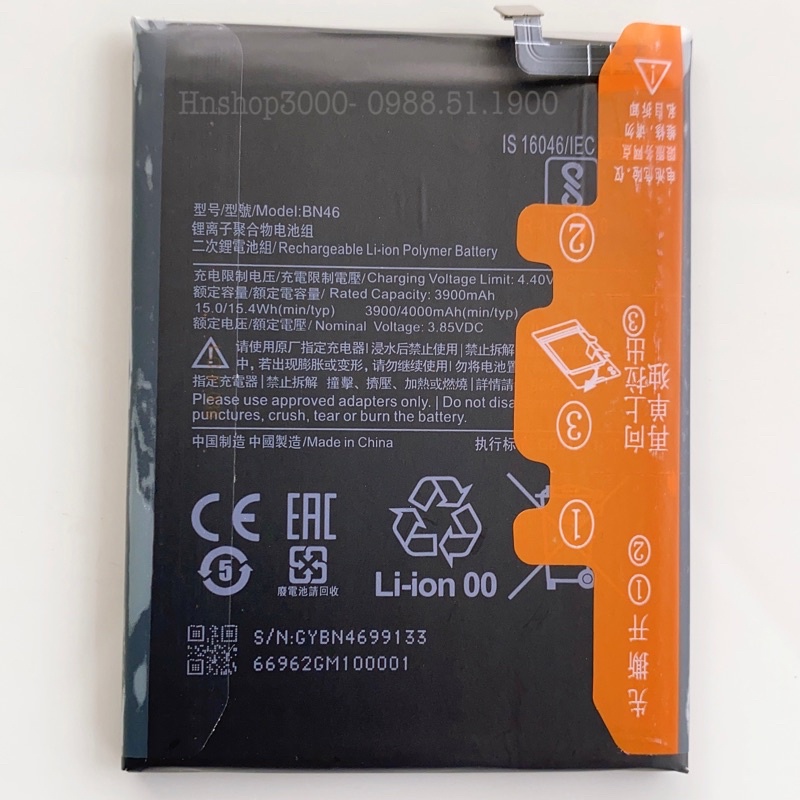 Pin Xiaomi Redmi Note 8, Redmi 7 BN46 4000mAh Zin Chính Hãng- Bảo Hành 6 Tháng