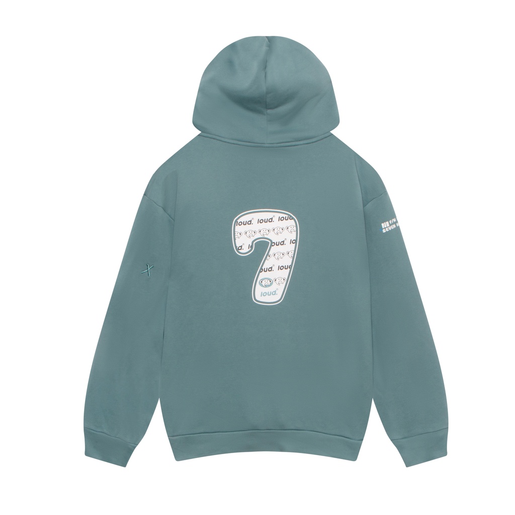Áo hoodie LOUD Seven Heaven / Xanh mint đậm