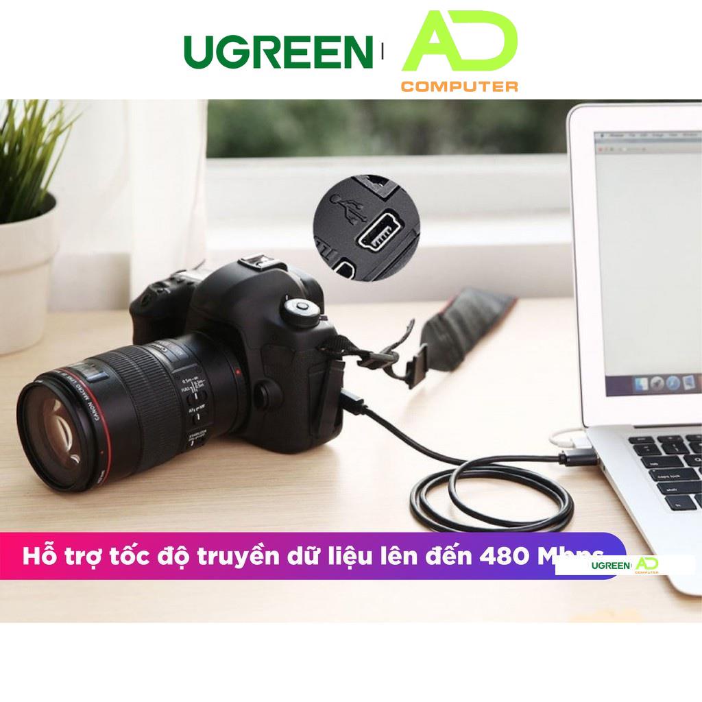 Cáp sạc USB 2.0 sang mini USB UGREEN US132 - Hàng phân phối chính hãng - Bảo hành 18 tháng