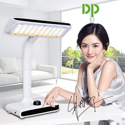 Đèn Bàn học sinh không dây, pin sạc, LED 2 màu