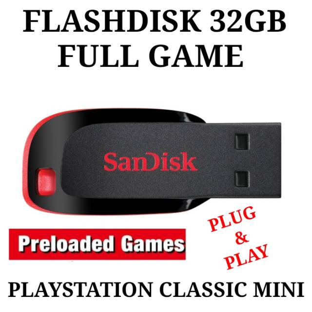 Ổ Đĩa Flash Mini Full PlayStation 32gb