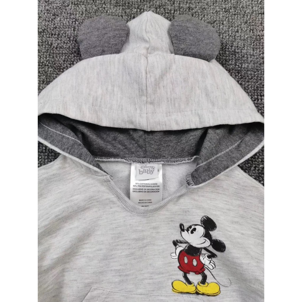 Bộ micky bé trai mũ có tai cho bé