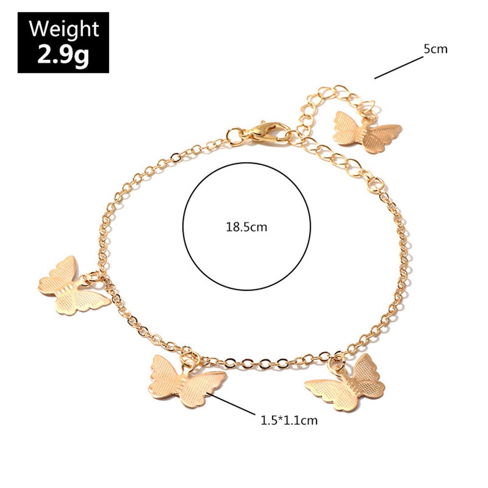 [Mã FAMAYFA giảm 10K đơn 50K] Vòng Tay Mặt Hình Bướm Đơn Giản Thời Trang Cho Nữ | BigBuy360 - bigbuy360.vn