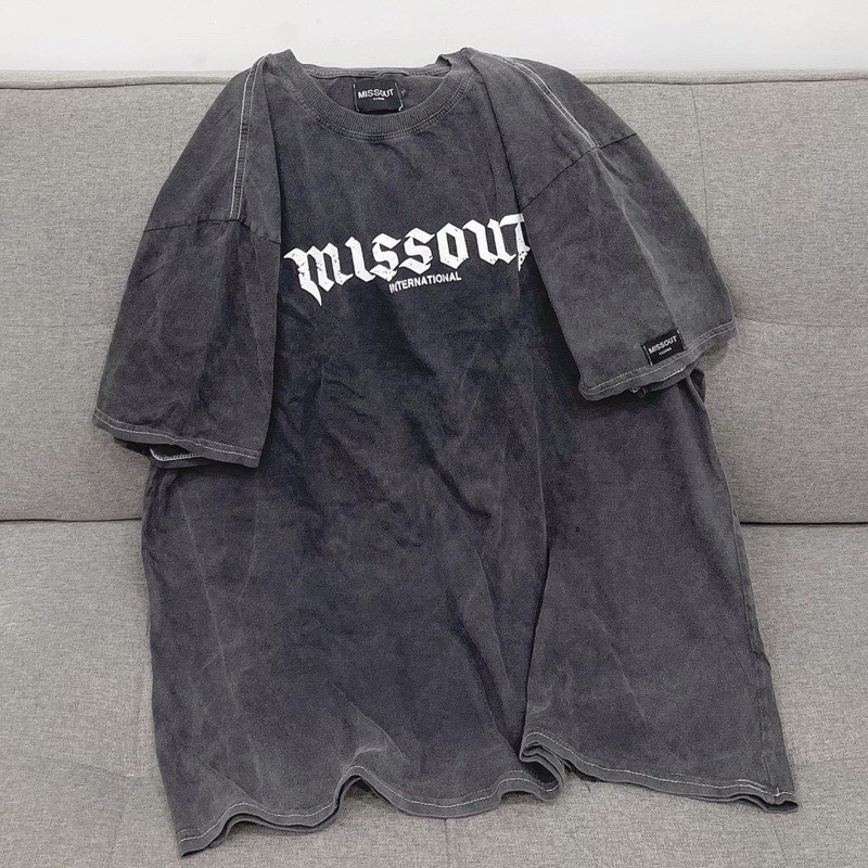 Áo Thun Loang MISSOUT Nam Nữ Kiểu Dáng Cá Tính Chất Cotton_VIETSTAR