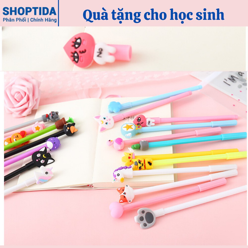 Bút bi nước ghi đơn hàng nhiều màu ngộ nghĩnh 0.5mm 1 chiếc hình ngẫu nhiên Shoptida