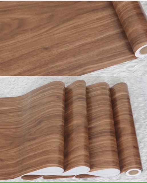 [Mã LIFEHLDEC giảm 10% đơn 99k] Giấy dán tường giả gỗ cuộn 10met dài .khổ rộng 45cm | BigBuy360 - bigbuy360.vn