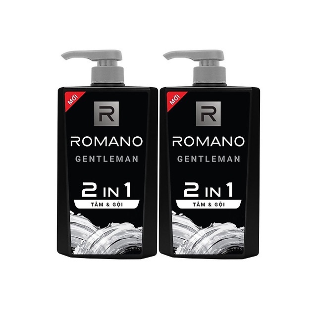 Tắm Gội Romano Gentleman 2 in1 Hương nước hoa 650g